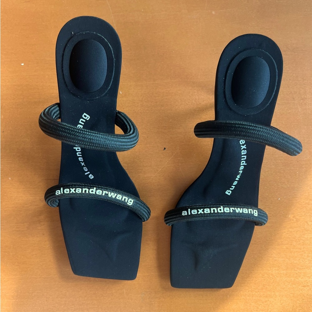 Alexander Wang - Jessie  logo-print mules